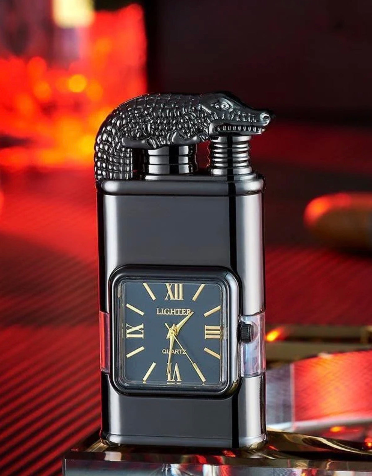 Crocodile Pattern Metal Accessory
- Premium Design