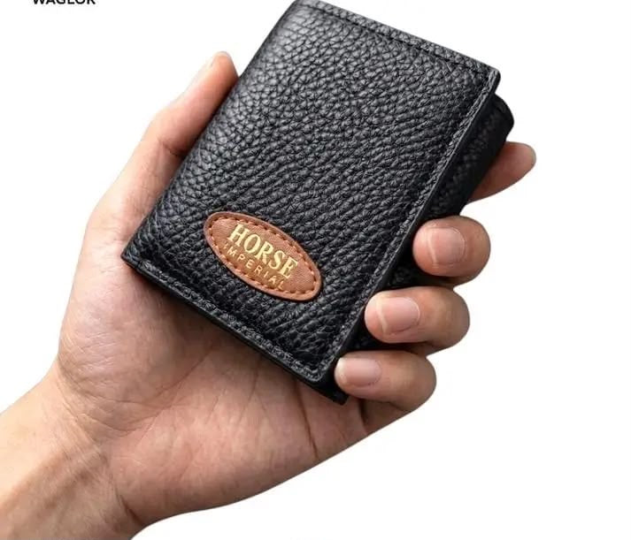 Horse Imperial Premium Black Wallet – Elegant & Compact Design