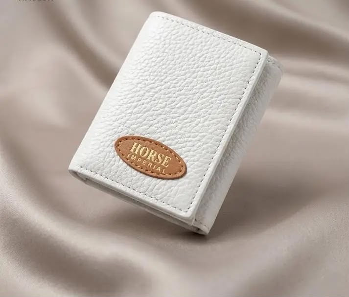 Horse Imperial Premium White Leather Wallet